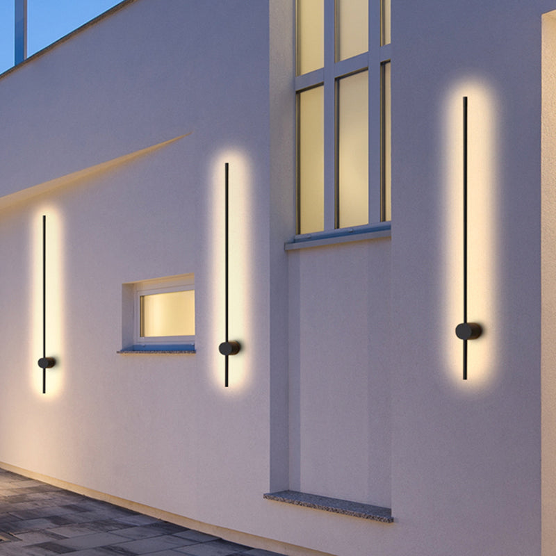 Eonix Drejelig Lineær Væglampe, Minimalistisk Sort Metal LED
