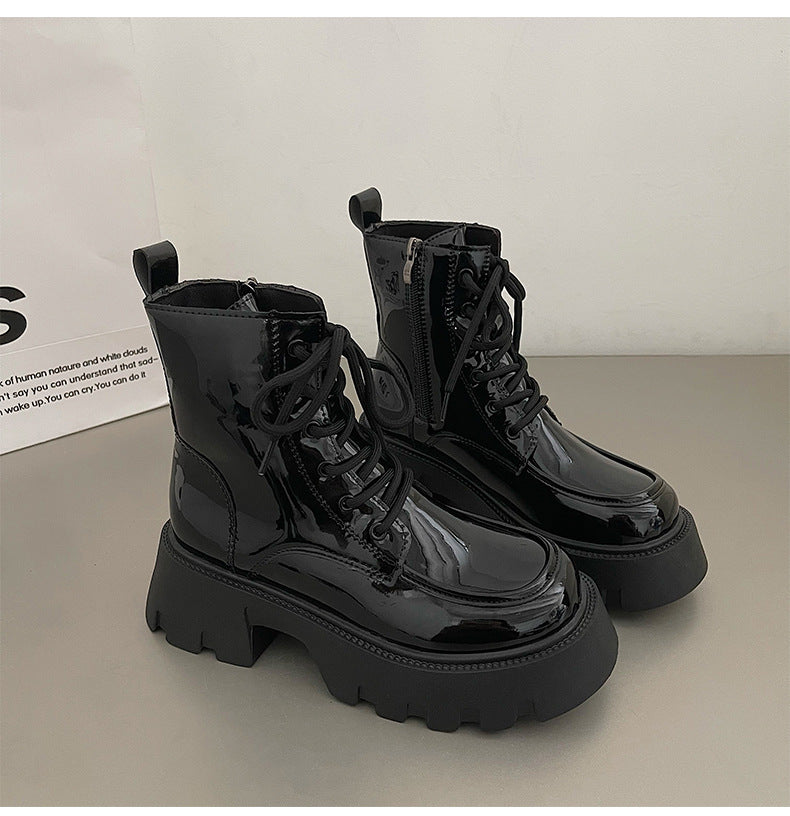 Bottes vintages à semelles épaisses