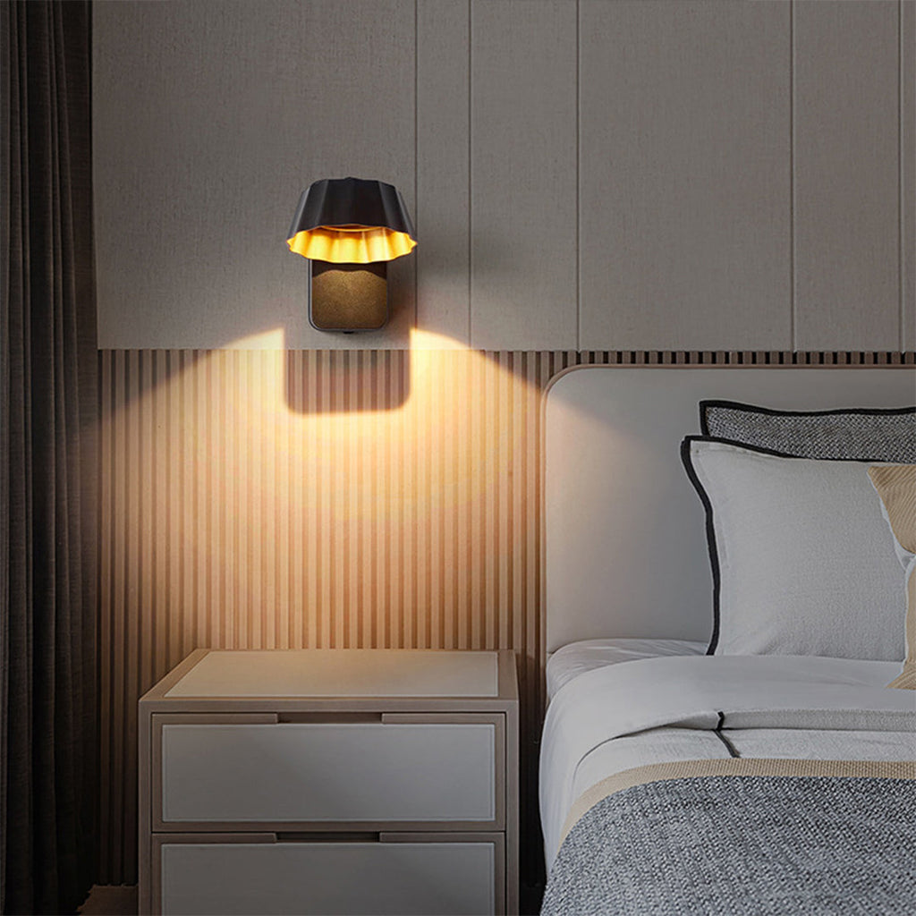 Adjustable Modern Outdoor Wall Sconce, Die-Cast Aluminum, 180° LED