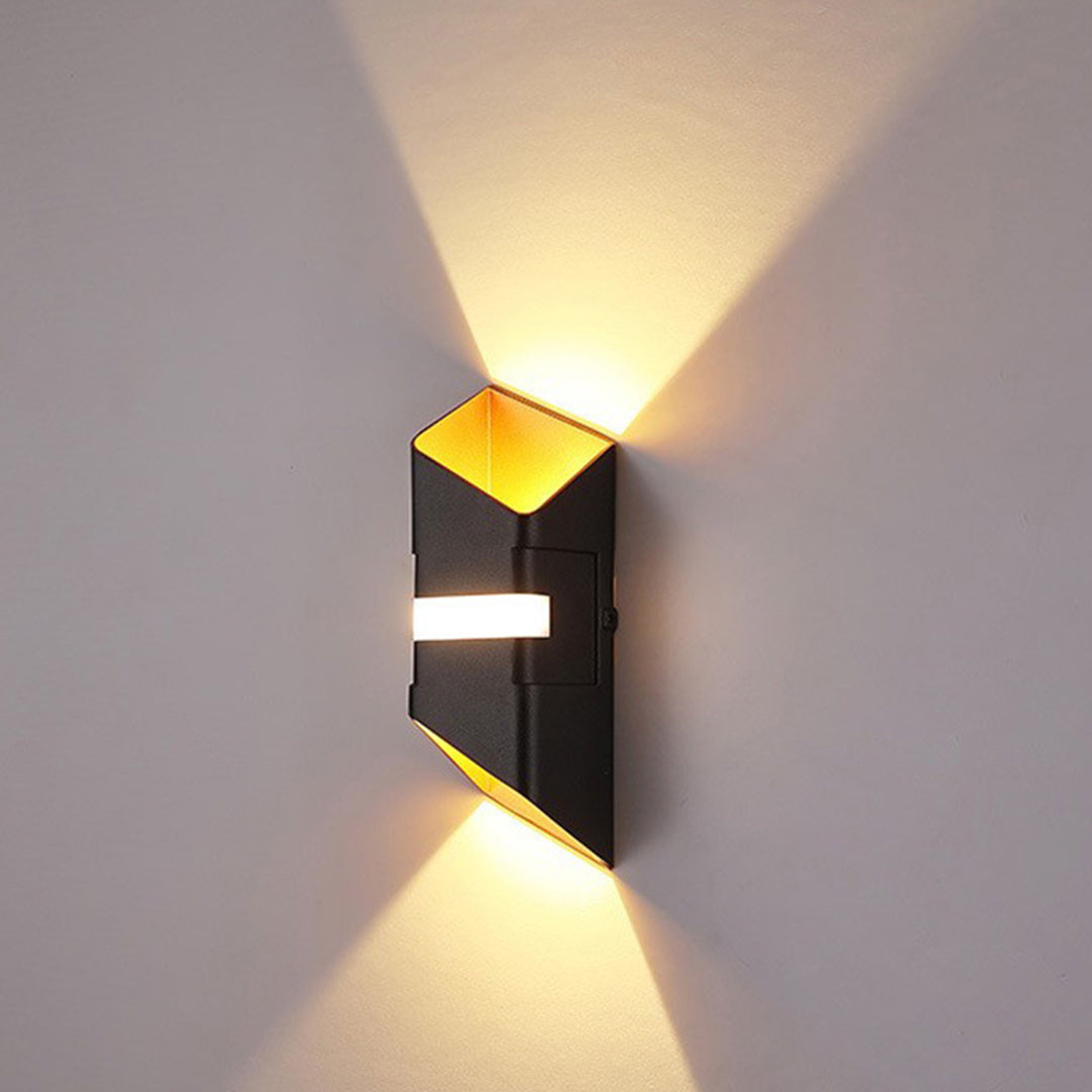 Luz de Parede LED de Sal, Corpo de Alumínio em Tubo Quadrado com Feixe para Cima e para Baixo