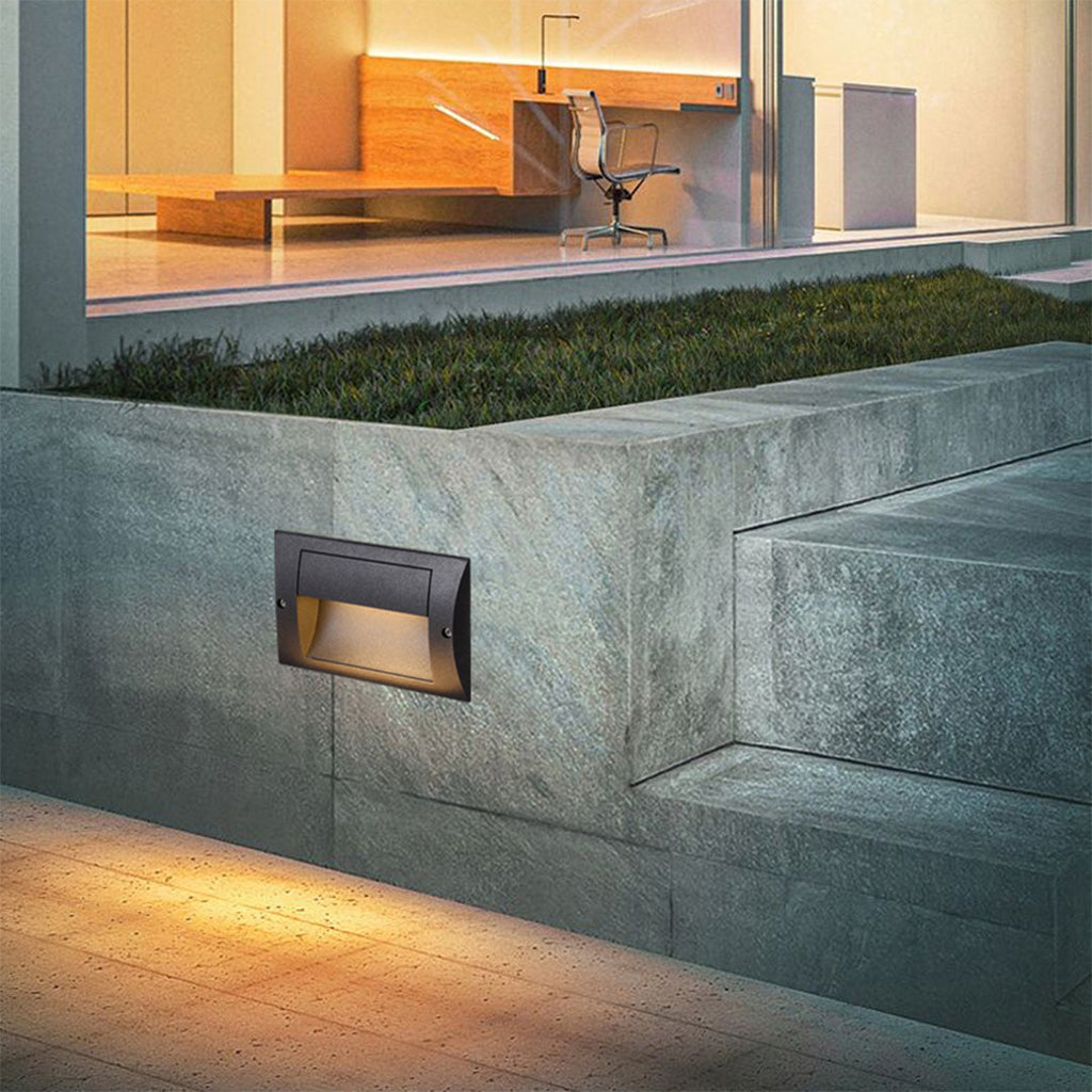 Luz LED de Passo em Alumínio para Montagem Embutida Harre para Decks Exteriores