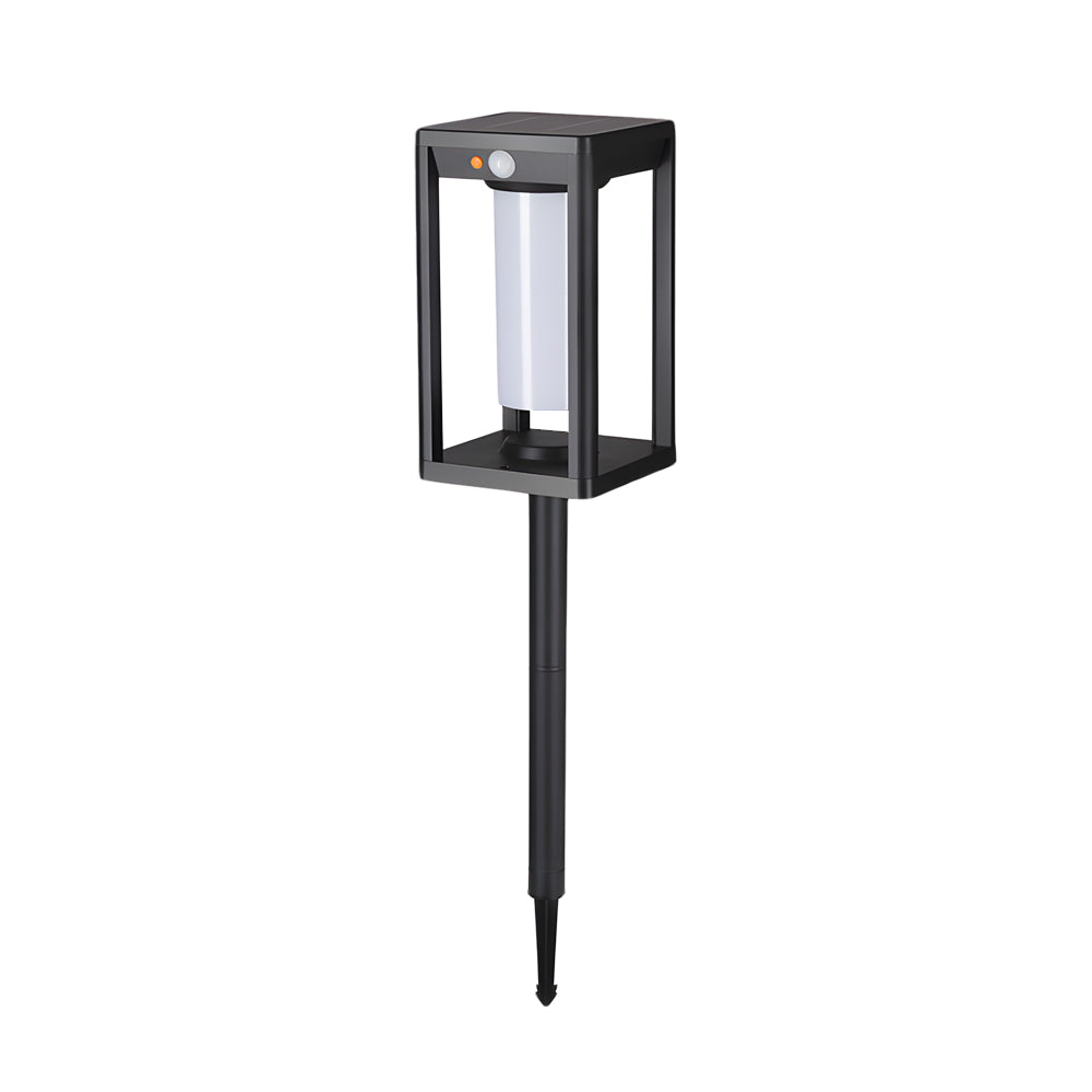 Solar Outdoor Lawn Light, Motion-Sensor Stake With Tri-Colour Or Edison LED