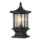Pillar Lantern Light, Vintage European-Style Aluminum Outdoor Post Fixture
