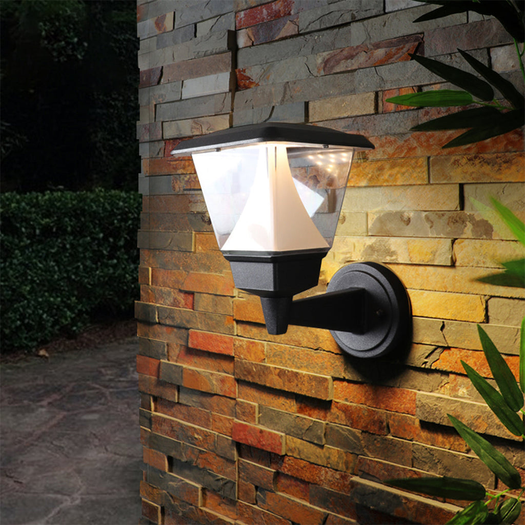 Norri Black Aluminum LED Outdoor Wall Sconce With Cone Shade