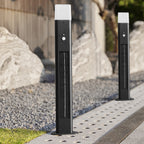 Solar LED Bollard Light With Motion Sensor, 3-Step Warm White
