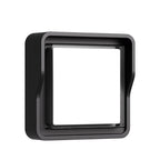 Arandela Exterior Quadrada em Alumínio Preto, LED Branco Quente 12W