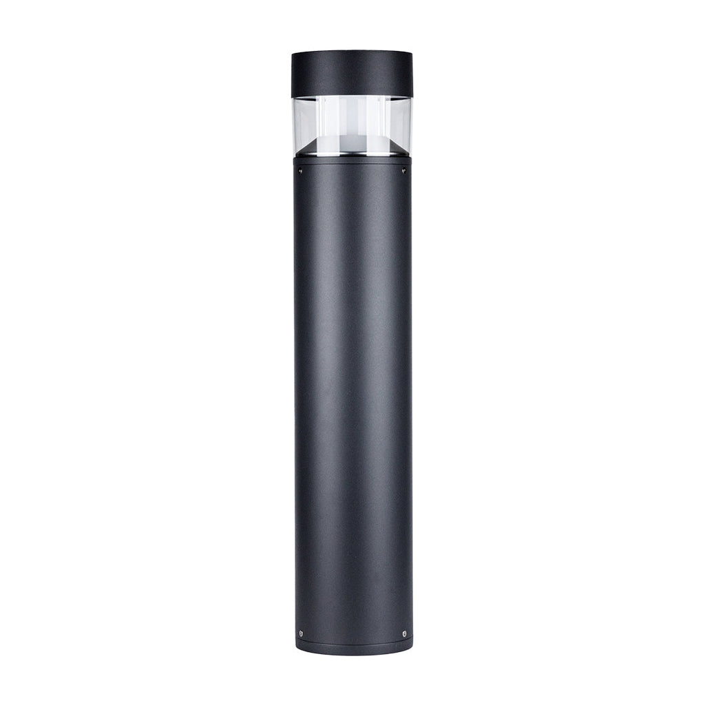 Udendørs aluminiums pullertlampe, 31-tommer nordisk stolpe med varm LED