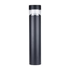 Udendørs aluminiums pullertlampe, 31-tommer nordisk stolpe med varm LED