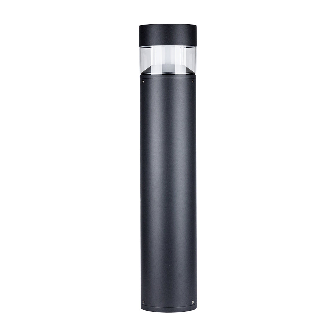 Udendørs aluminiums pullertlampe, 31-tommer nordisk stolpe med varm LED