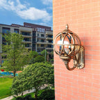 Outdoor Pillar Light, Cast Aluminum With Clear Glass Shade