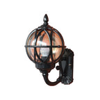 Outdoor Pillar Light, Cast Aluminum With Clear Glass Shade
