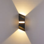 Luz de Parede LED de Sal, Corpo de Alumínio em Tubo Quadrado com Feixe para Cima e para Baixo