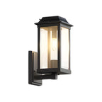 Gardener Wall Sconce For Outdoors, American Minimalist Style, Black Aluminum