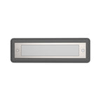 Recessed Aluminum Step Light With Stainless Steel Cover, Warm LED Glow