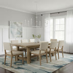 Candle chandelier styled in a bright modern interior