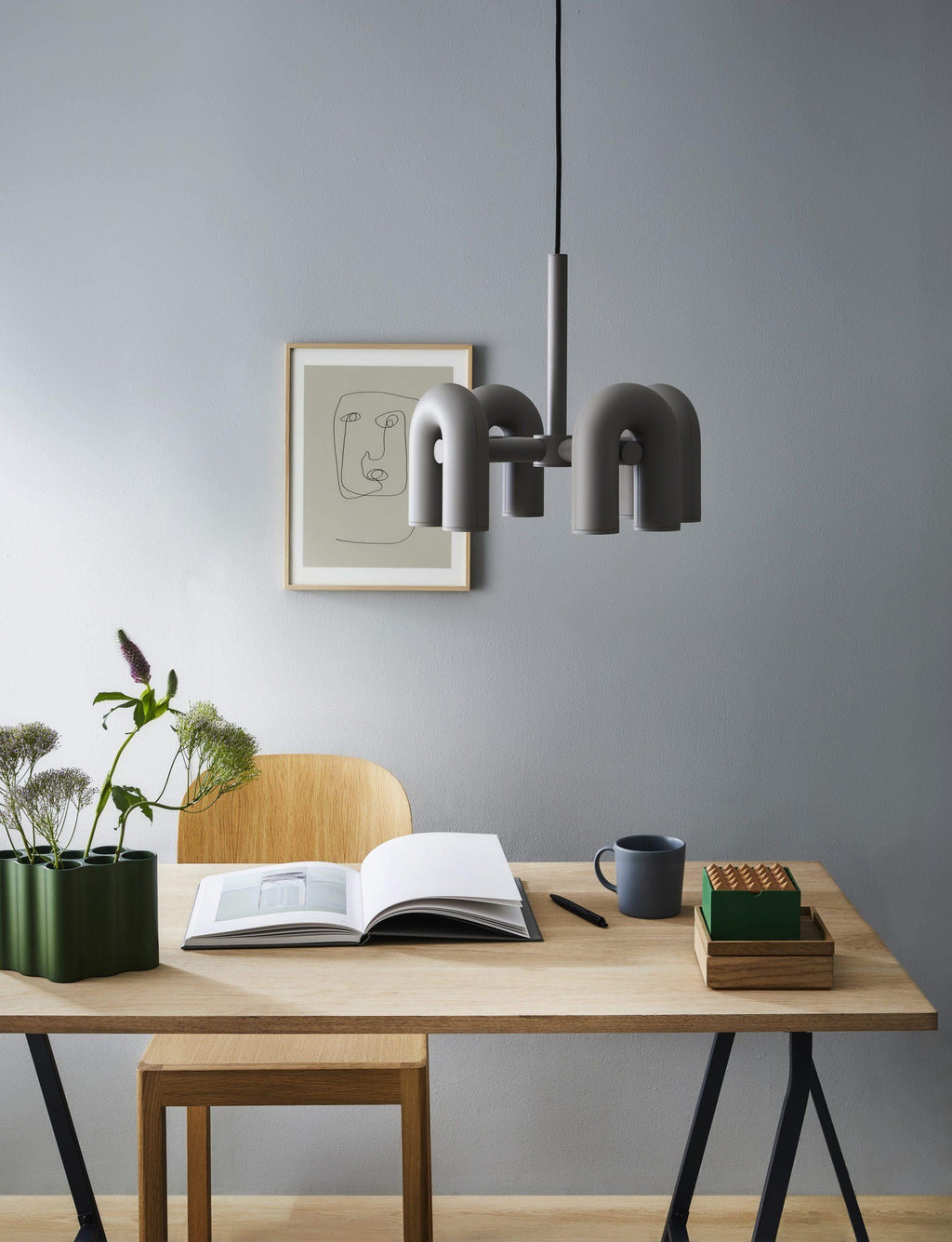 Cirkus Chandelier, integreret LED, bevægelige U-hoveder, lineær eller cirkulær