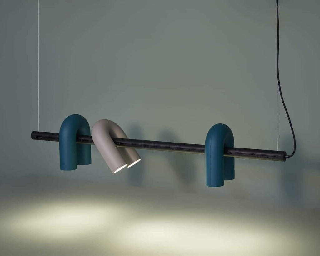 Cirkus Chandelier, integreret LED, bevægelige U-hoveder, lineær eller cirkulær