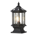 Pillar Lantern Light, Vintage European-Style Aluminum Outdoor Post Fixture