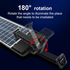 Diagram showing the Clérachic light's 180-degree rotating bracket for aiming the beam.
