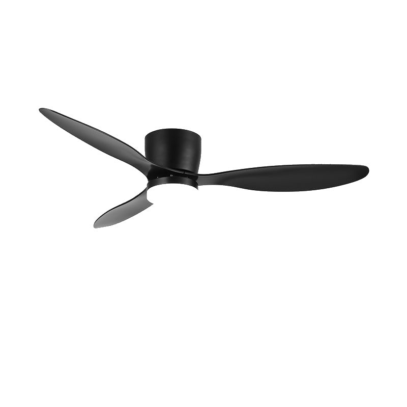 Dimension drawing of the aerodynamics 42 52 ceiling fan light, in outline against white.