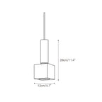 Dimension drawing for the small Clérachic Alabaster Pendant Light, 12 cm / 4.7 in wide and 29 cm / 11.4 in high.