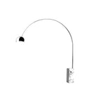 Dimension drawing of the arcadia luxe floor lamp, in outline against white.
