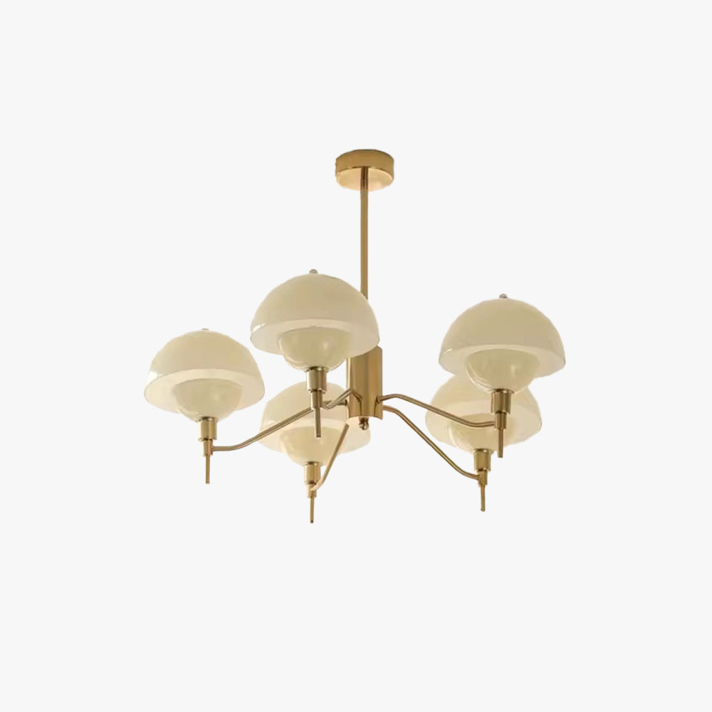 Clérachic Beige Glass Pendant Light for Bedroom — gallery 09, HD301.