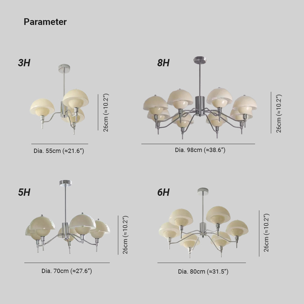 Clérachic Beige Glass Pendant Light for Bedroom — gallery 11, HD301 d2760dab 61cb 45cc a334 8ddc5b912762.