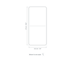 Technical dimension drawing of the Clérachic Black Table Lamp for Bedside, Cordless Aluminium, 27 cm Tall — 12.5 × 27 cm (4.9 × 10.6″), drawn to scale.