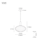 Clérachic pendant light dimension drawing, Round Lantern, 30 cm × 28 cm, every measurement marked in centimetres and inches.