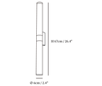 Dimension drawing of this Clérachic wall light, with its height and width marked.