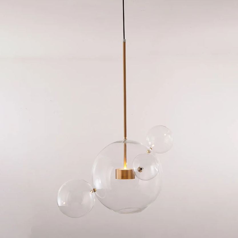 The Clérachic Bubble Cluster Pendant Light in its 4-head clear-glass cluster, product shot on a plain background.
