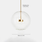 Dimension drawing for the Clérachic Bubble Cluster Pendant Light's single globe: 30 cm (11.8″) wide on a 1.2 m (47.2″) hanging wire.