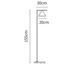 Dimension drawing for the Captain Flint Floor Lamp from Clérachic, with height and width marked in centimetres.