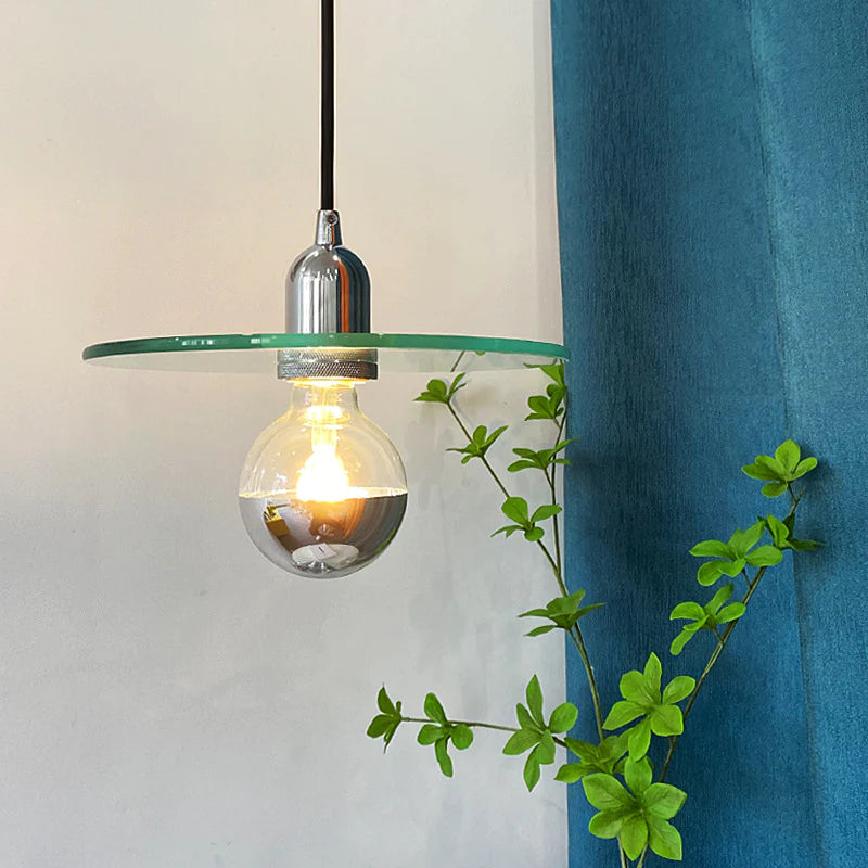 Clérachic Clear Sphere Pendant Light for Kitchen Island — gallery 01, ModernSimplicityRoundIronAluminumGlass1 LightPen.