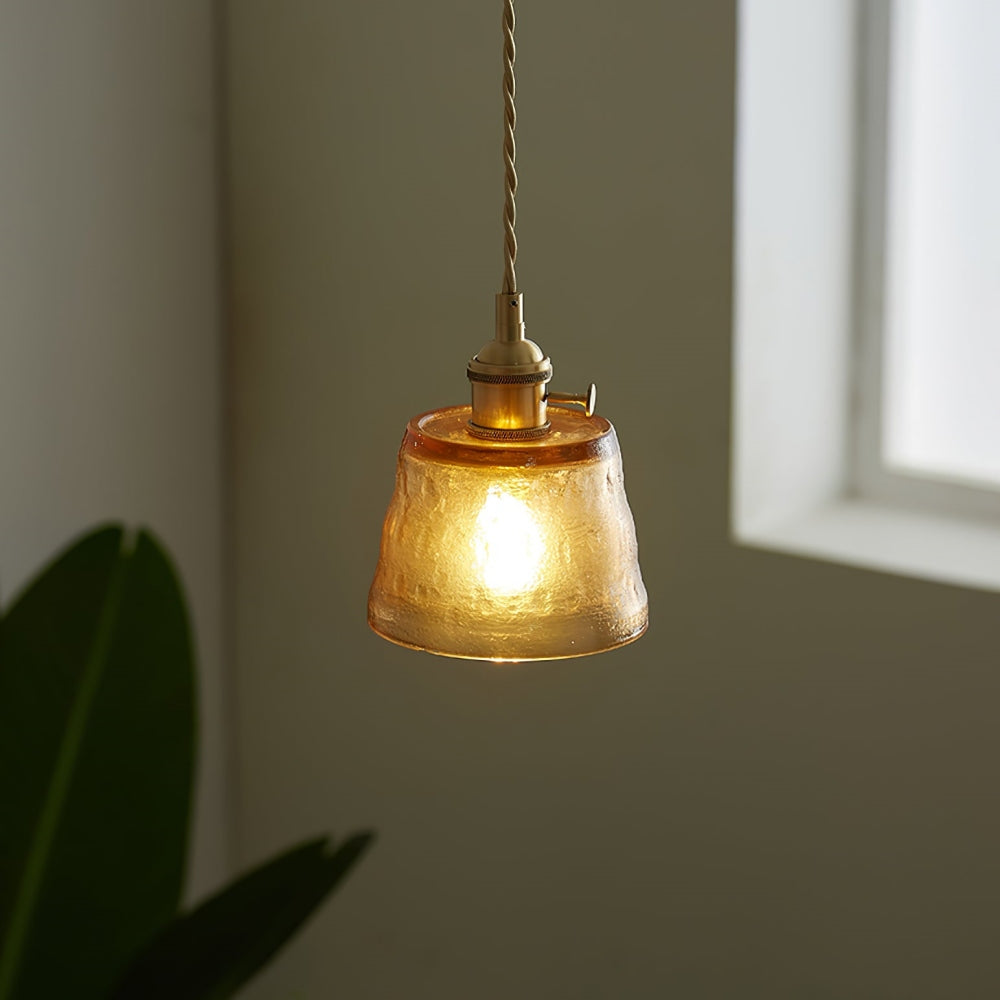 Clérachic Coloured Glass Pendant Light for Kitchen Island — gallery 01, Glass Cup Pendant Lamp 21.