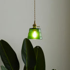 Clérachic Coloured Glass Pendant Light for Kitchen Island — gallery 02, Glass Cup Pendant Lamp 6.