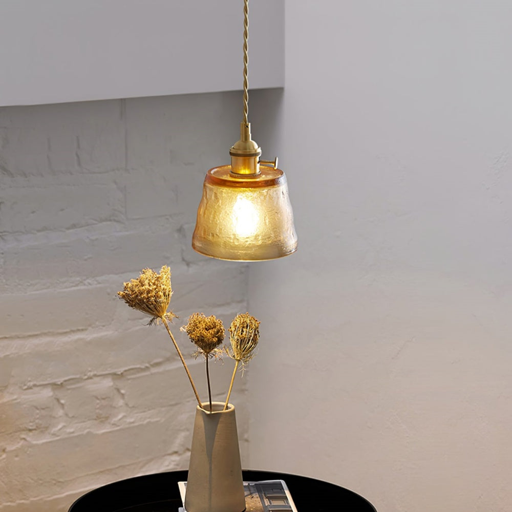 Clérachic Coloured Glass Pendant Light for Kitchen Island — gallery 06, Glass Cup Pendant Lamp 28.
