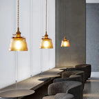 Clérachic Coloured Glass Pendant Light for Kitchen Island — gallery 09, imgi 7 Glass Cup Pendant Lamp 24.