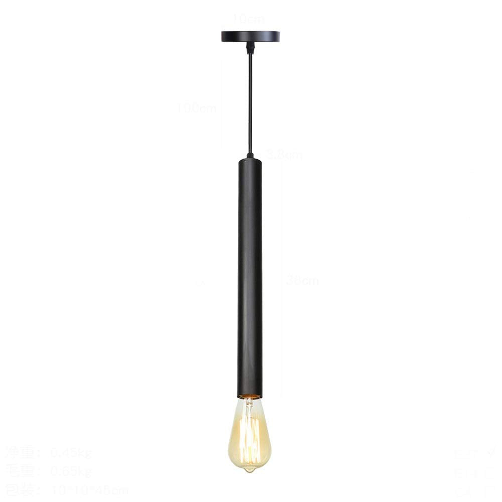 Clérachic Coloured Metal Pendant Light for Study — gallery 03, SKU 06 Black.
