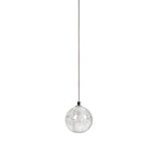 A single Clérachic crystal ball pendant with a chrome cap on a long thin cable, shown on a plain white backdrop.
