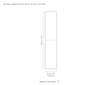 Technical dimension drawing of the Clérachic Crystal Drop Pendant Light for Dining Table, 6 to 30 cm — 6 × 30 cm (2.4 × 11.8″), drawn to scale.