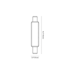 Clérachic wall light dimension drawing, 42 cm, every measurement marked in centimetres and inches.