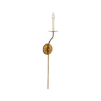 The Clérachic Eris wall lamp photographed again in brass, unlit, from a slightly different angle.