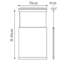 Clérachic pendant light dimension drawing, 5 of 10, every measurement marked in centimetres.