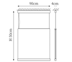Clérachic pendant light dimension drawing, 8 of 10, every measurement marked in centimetres.