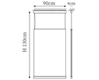 Clérachic pendant light dimension drawing, 10 of 10, every measurement marked in centimetres.