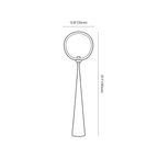 Clérachic floor lamp dimension drawing, 35 × 145 cm, every measurement marked in centimetres and inches.