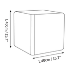Clérachic floor lamp dimension drawing, 3 of 3, every measurement marked in centimetres and inches.