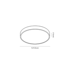 Clérachic ceiling light dimension drawing, 1 of 2, every measurement marked in centimetres and inches.